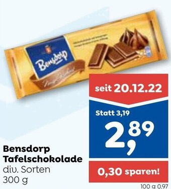 ADEG Bensdorp Tafelschokolade 300g Angebot
