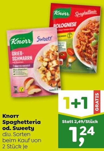 ADEG Knorr Spaghetteria od. Sweety Angebot