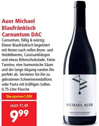 Interspar Auer Michael Blaufränkisch Carnuntum DAC Angebot