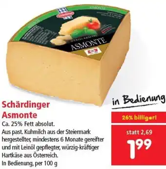 Interspar Schärdinger Asmonte 100 g Angebot