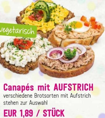 Sutterlüty Canapés mit Aufstrich Angebot