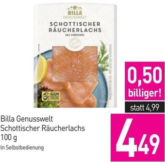 Sutterlüty Billa Genusswelt Schottischer Räucherlachs 100 g Angebot