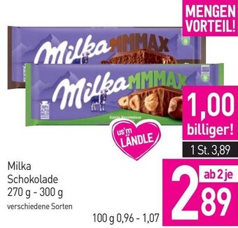 Sutterlüty Milka Schokolade 270 g- 300 g Angebot