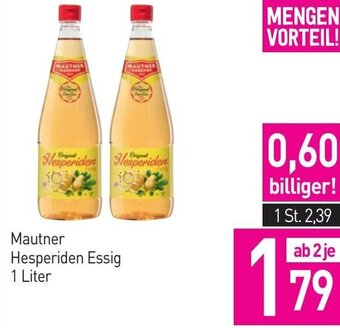 Sutterlüty Mautner Hesperiden Essig 1 Liter Angebot
