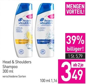 Sutterlüty Head & Shoulders Shampoo 300 ml Angebot