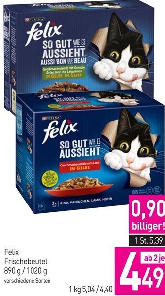 Sutterlüty Felix Frischebeutel 890 g/ 1020 g Angebot