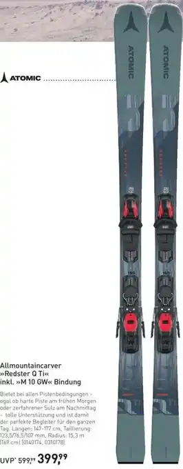 Intersport Atomic Allmountaincarver Redster Q Ti Angebot