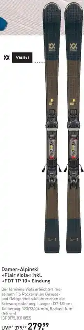 Intersport Völkl Damen-Alpinski Flair Viola Angebot