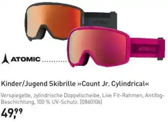 Intersport Atomic Kinder/Jugend Skibrille Count Jr. Cylindrical Angebot