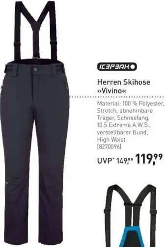 Intersport Icepeak Herren Skihose Vivino Angebot