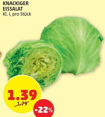 PENNY Knackiger Eissalat Angebot