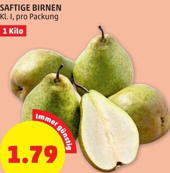 PENNY Saftige Birnen 1 kilo Angebot
