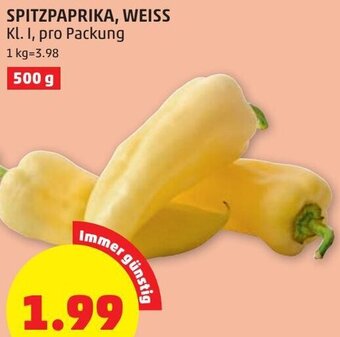 PENNY Spitzpaprika, Weiss 500 g Angebot