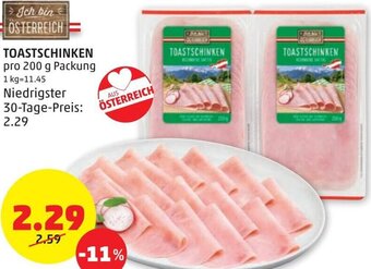 PENNY Toastschinken 200 g Angebot