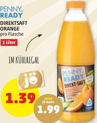 PENNY Penny Ready Direktsaft Orange 1 liter Angebot