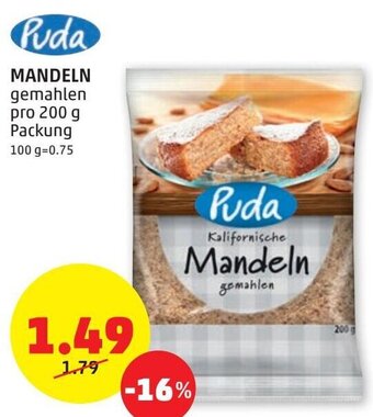 PENNY Puda Mandeln 200g Angebot