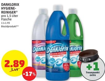 PENNY Danklorix Hygiene-Reiniger 1,5 Liter Angebot