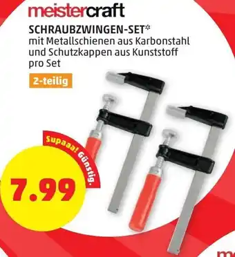 PENNY meistercraft Schraubzwingen-Set Angebot