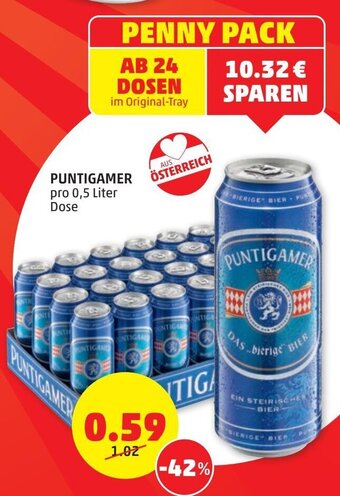 PENNY Puntigamer 0,5 Liter Angebot