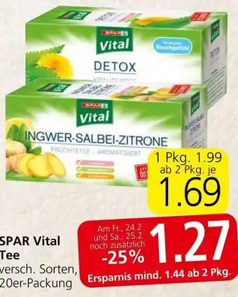 Spar Spar Vital Tee 20er-Packung Angebot