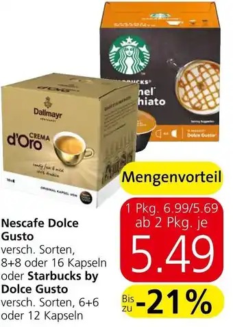 Spar Nescafe Dolce Gusto oder Starucks by Dolce Gusto Angebot