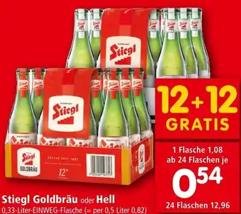 Stiegl Goldbräu od. Hell 0,33 Liter