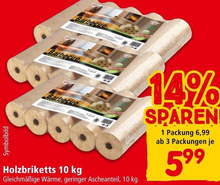 Holzbriketts 10 kg Angebot bei Interspar