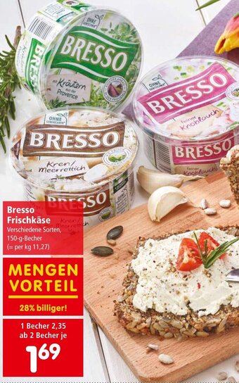 Interspar Bresso Frischkäse 150 g Angebot