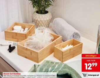 Interspar Boxen-Set Bambus Angebot