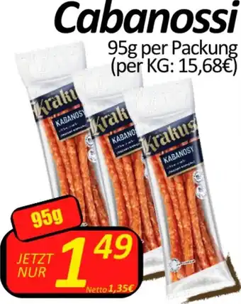 Wurstico Cabanossi 95g Angebot