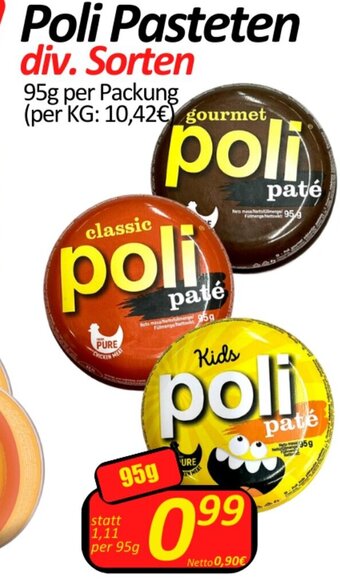 Wurstico Poli Pasteten 95g Angebot