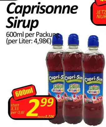 Wurstico Caprisonne Sirup 600ml Angebot