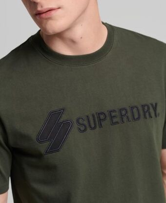 Superdry Logo applique loose t-shirt Angebot