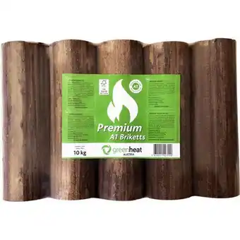 OBI Greenheat premium hartholzbriketts in pvc 10 kg Angebot