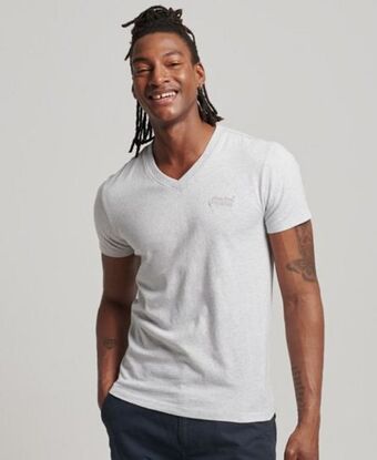 Superdry Organic cotton essential logo v neck t-shirt Angebot