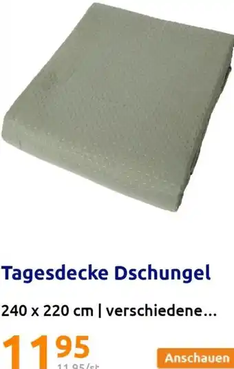 Action Tagesdecke Dschungel 240 x 220 cm Angebot