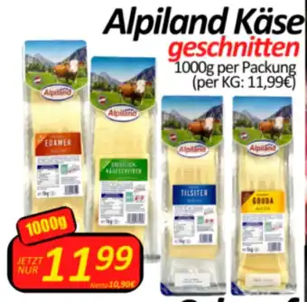 Wurstico Alpiland Käse geschnitten 1000g Angebot