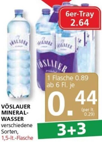 Spar Vöslauer Mineralwasser 1,5 Liter Angebot