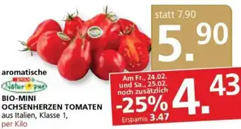 Spar Bio-Mini Ochsenherzen Tomaten per kilo Angebot