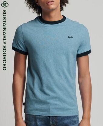 Superdry Organic cotton essential logo ringer t-shirt Angebot