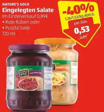 Hofer Nature's Gold Eingelegten Salate 720 ml Angebot