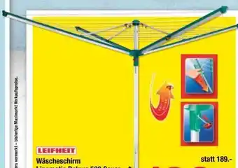Maximarkt Wäscheschirm linomatic deluxe 500 Angebot