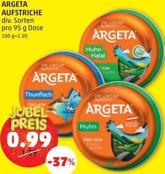 PENNY Argeta Aufstriche 95 g Angebot