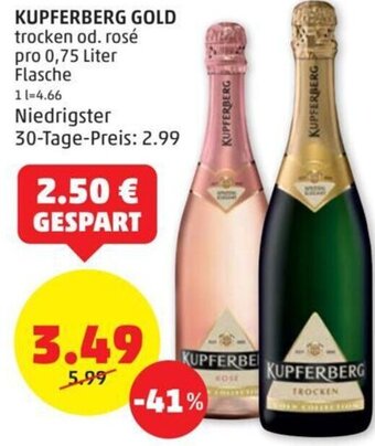 PENNY Kupferberg Gold 0,75 Liter Angebot