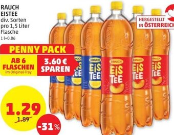PENNY Rauch Eistee 1,5 Liter Angebot