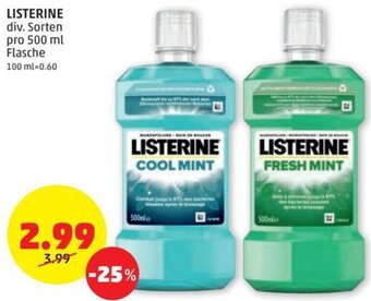 PENNY Listerine 500 ml Angebot