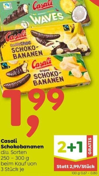 ADEG Casali Schokobananen 250-300 g Angebot