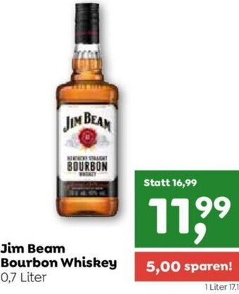 ADEG Jim Beam Bourbon Whiskey 0,7 Liter Angebot