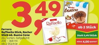 ADEG Ferrero Raffaello Stick, Rocher Stick od. Bueno Cone 200-368 ml Angebot