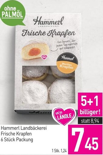 Sutterlüty Hammerl Landbäckerei Frische Krapfen 6 Stück Packung Angebot